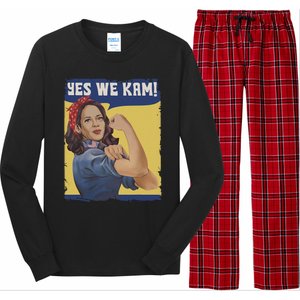 Yes I Kam! Kamala Harris 2024 For President Campaign Long Sleeve Pajama Set