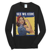 Yes I Kam! Kamala Harris 2024 For President Campaign Tall Long Sleeve T-Shirt