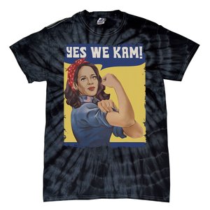 Yes I Kam! Kamala Harris 2024 For President Campaign Tie-Dye T-Shirt