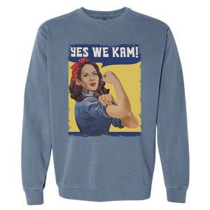 Yes I Kam! Kamala Harris 2024 For President Campaign Garment-Dyed Sweatshirt