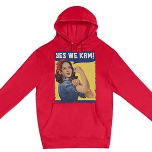 Yes I Kam! Kamala Harris 2024 For President Campaign Premium Pullover Hoodie