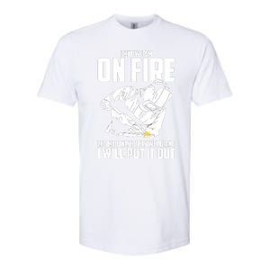 Yes I Know I Am On Fire Metal Worker Welder & Welding Softstyle CVC T-Shirt