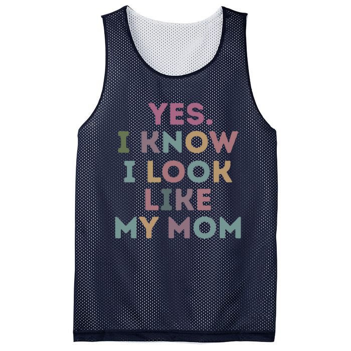 Yes I Know I Look Like My Mom Mesh Reversible Basketball Jersey Tank