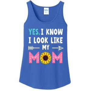 Yes I Know I Look Like My Mom Funny Daughter Mommy Ladies Essential Tank