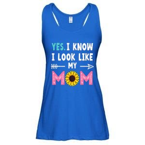 Yes I Know I Look Like My Mom Funny Daughter Mommy Ladies Essential Flowy Tank