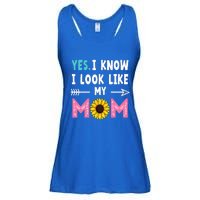 Yes I Know I Look Like My Mom Funny Daughter Mommy Ladies Essential Flowy Tank