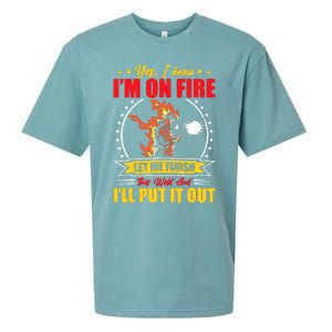 Yes I Know Im On Fire Let Me Finish This Weld Welding Gear Sueded Cloud Jersey T-Shirt