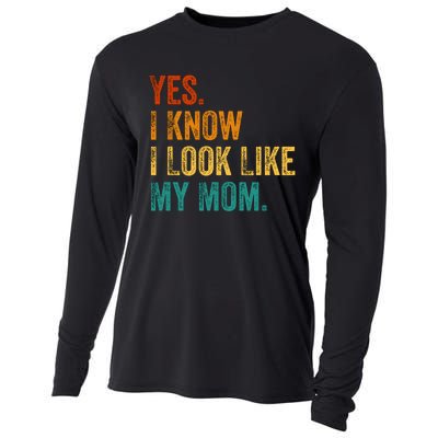 Yes I Know I Look Like My Mom Funny Cooling Performance Long Sleeve Crew