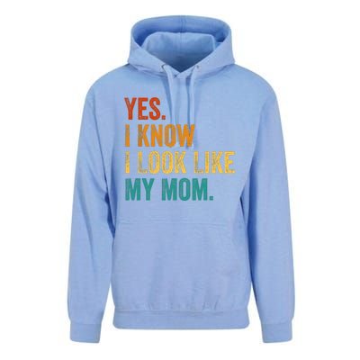 Yes I Know I Look Like My Mom Funny Unisex Surf Hoodie