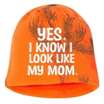 Yes I Know I Look Like My Mom Family Kati - Camo Knit Beanie