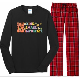 You Is Kind Smart Important Autism Awareness Autism Mom Long Sleeve Pajama Set