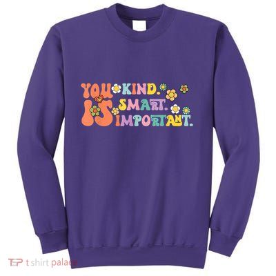 You Is Kind Smart Important Autism Awareness Autism Mom Sweatshirt