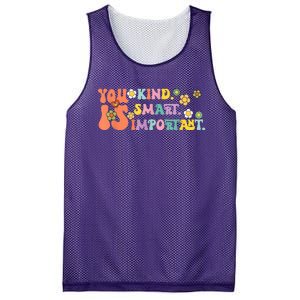 You Is Kind Smart Important Autism Awareness Autism Mom Mesh Reversible Basketball Jersey Tank