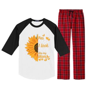 Yes I Know I Look Like My Mom Funny Daughter MotherS Day Raglan Sleeve Pajama Set