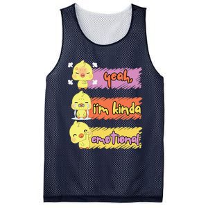 Yeah IM Kinda Emotional Duck Funny Emotional Chickenck Funny Emotional Chicken Mesh Reversible Basketball Jersey Tank