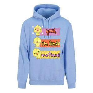 Yeah IM Kinda Emotional Duck Funny Emotional Chickenck Funny Emotional Chicken Unisex Surf Hoodie