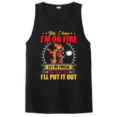 Yes I Know IM On Fire Let Me Finish This Weld Welding Gear PosiCharge Competitor Tank