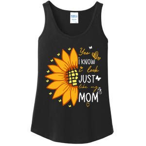 Yes I Know I Look Like My Mom Funny Daughter Mother's Day Ladies Essential Tank