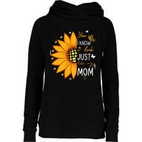 Yes I Know I Look Like My Mom Funny Daughter Mother's Day Womens Funnel Neck Pullover Hood