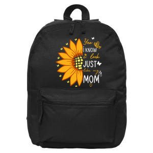 Yes I Know I Look Like My Mom Funny Daughter Mother's Day 16 in Basic Backpack