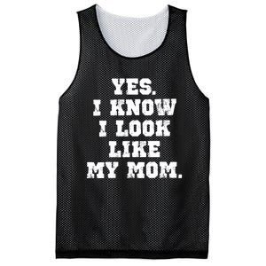 Yes I Know I Look Like My Mom Mesh Reversible Basketball Jersey Tank