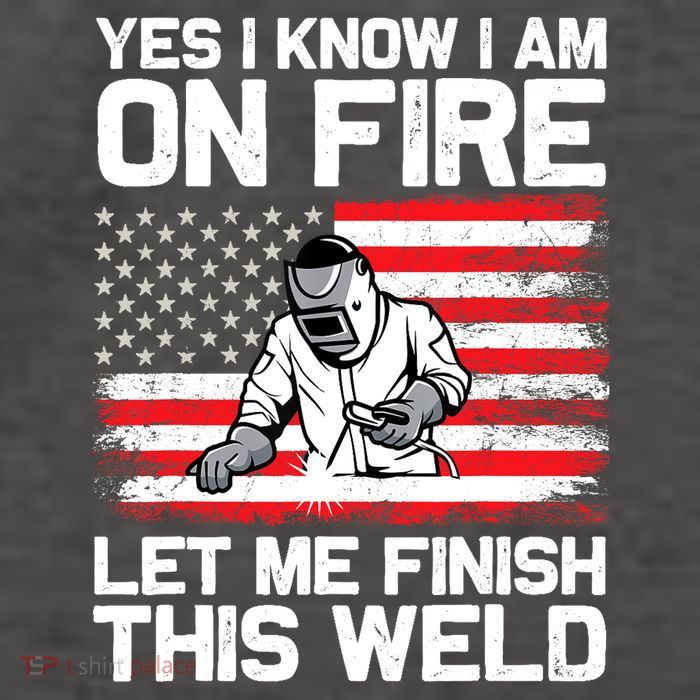 Yes I Know Im On Fire Let Me Finish This Weld Vector Backpack