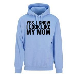 Yes I Know I Look Like My Mom Funny Unisex Surf Hoodie