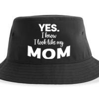 Yes I Know I Look Like My Mom Funny Daughter My Mom Print Sustainable Bucket Hat