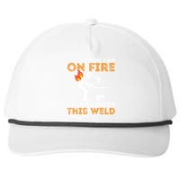 Yes I Know I Am On Fire Metal Worker Welder & Welding Snapback Five-Panel Rope Hat