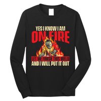 Yes I Know I Am On Fire Welder Welding Weld Iron Worker Long Sleeve Shirt