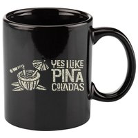 Yes I Like Piña Coladas Retro Tiki Cocktail Design 11oz C Handle Ceramic Mug