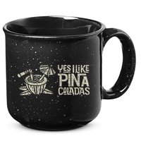 Yes I Like Piña Coladas Retro Tiki Cocktail Design 15oz Campfire Ceramic Mug