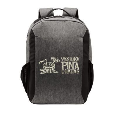 Yes I Like Piña Coladas Retro Tiki Cocktail Design Vector Backpack