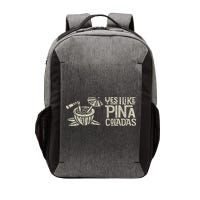 Yes I Like Piña Coladas Retro Tiki Cocktail Design Vector Backpack