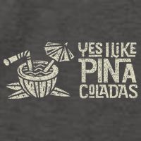 Yes I Like Piña Coladas Retro Tiki Cocktail Design Vector Backpack