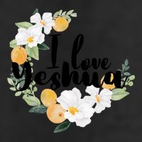 Yeshua I Love Yeshua Hebrew Roots Jesus Christian Messianic Funny Gift 7 Panel Mesh Trucker Snapback Hat