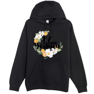 Yeshua I Love Yeshua Hebrew Roots Jesus Christian Messianic Funny Gift Premium Pullover Hoodie