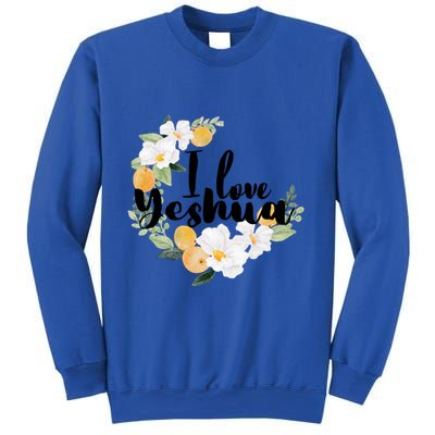 Yeshua I Love Yeshua Hebrew Roots Jesus Christian Messianic Funny Gift Sweatshirt