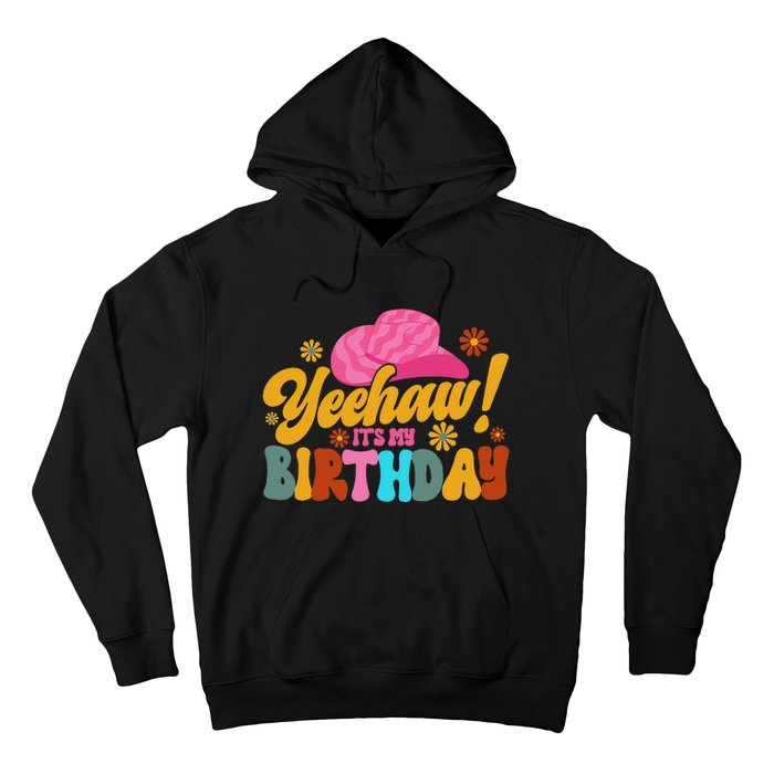 Yeehaw! It's My Birthday Horse Bronc Riding Rodeo Cow Hoodie