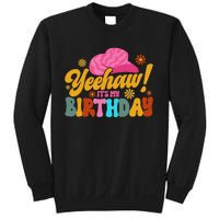 Yeehaw! It's My Birthday Horse Bronc Riding Rodeo Cow Sweatshirt