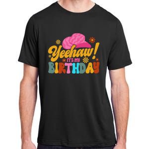 Yeehaw! It's My Birthday Horse Bronc Riding Rodeo Cow Adult ChromaSoft Performance T-Shirt