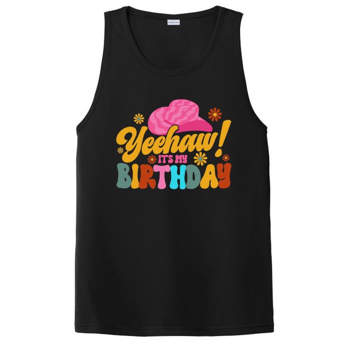 Yeehaw! It's My Birthday Horse Bronc Riding Rodeo Cow PosiCharge Competitor Tank