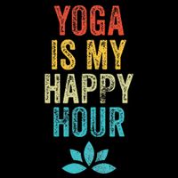 Yoga Is My Happy Hour Meme Vintage Funny Yoga Saying Visor