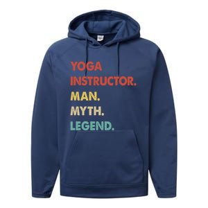 Yoga Instructor Myth Legend Gift Performance Fleece Hoodie