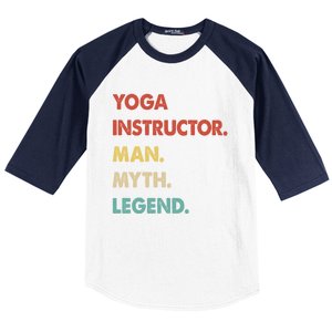 Yoga Instructor Myth Legend Gift Baseball Sleeve Shirt