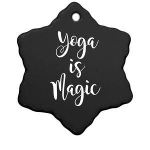 Yoga Is Magic Gift Ceramic Star Ornament