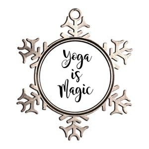 Yoga Is Magic Gift Metallic Star Ornament