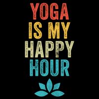 Yoga Is My Happy Hour Meme Vintage Funny Yoga Saying Gift Mug