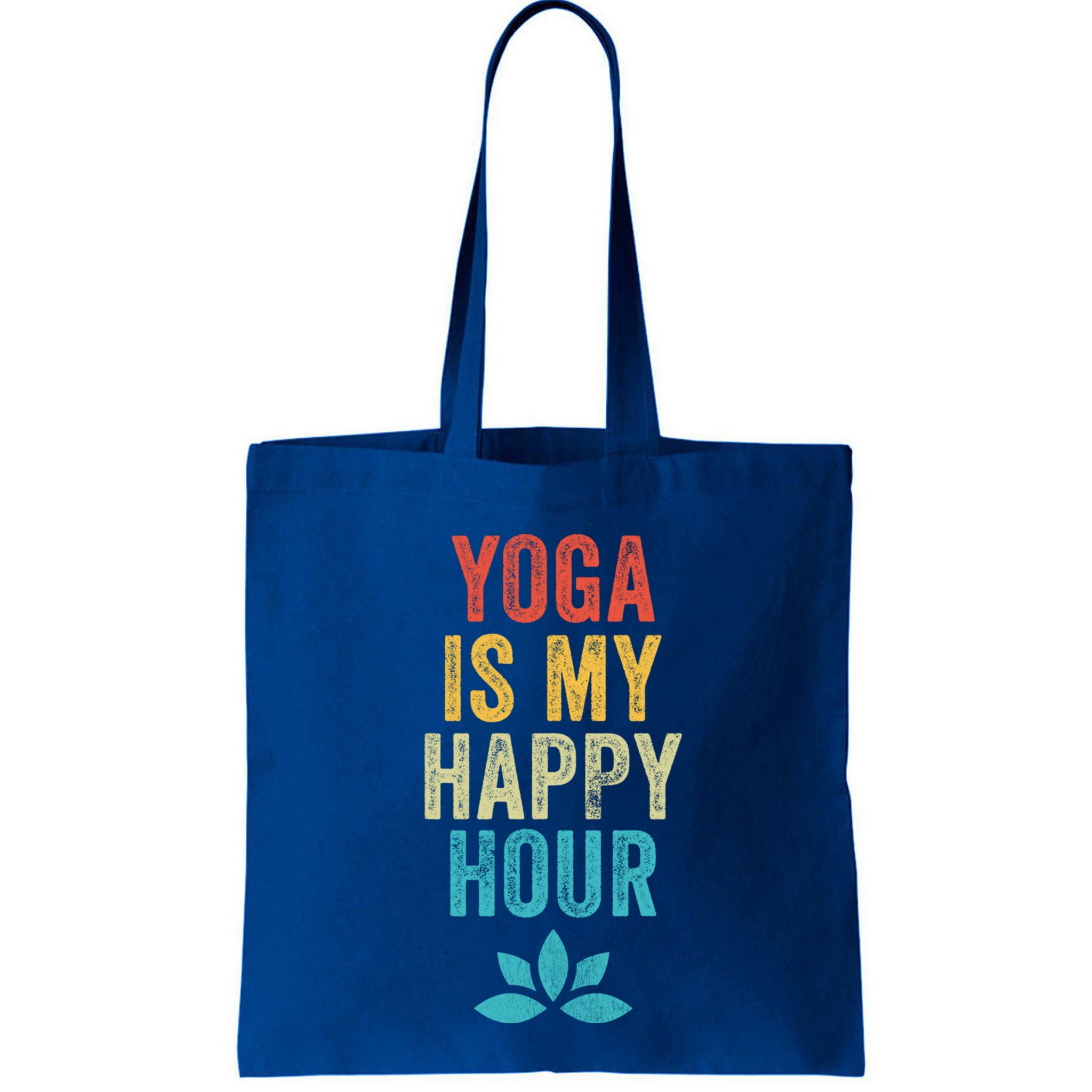 Yoga Is My Happy Hour Meme Vintage Funny Yoga Saying Gift Bag