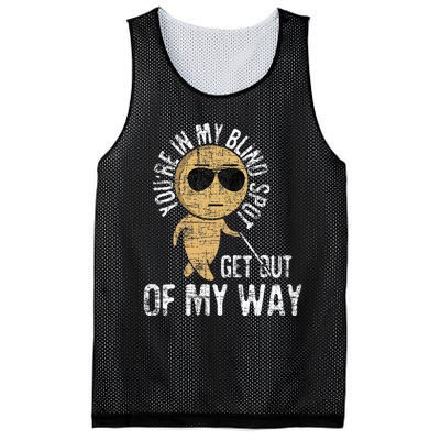 Youre In My Blind Spot Blindness Visual Impairment Vision Mesh Reversible Basketball Jersey Tank